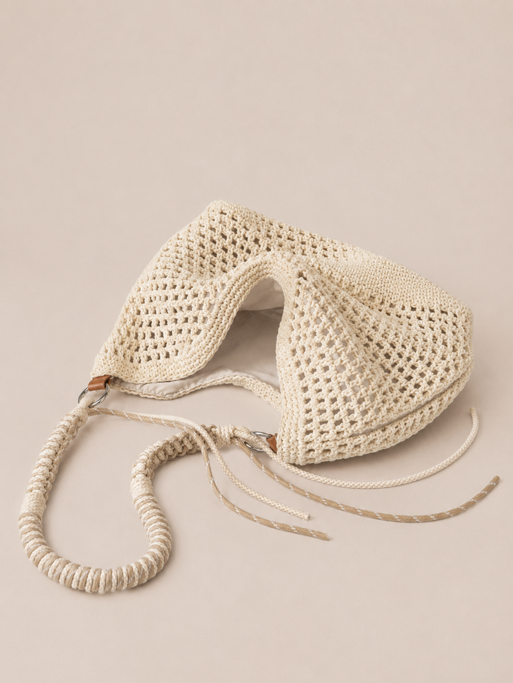 Minimalist Braided Strap Underarm Tote Bag