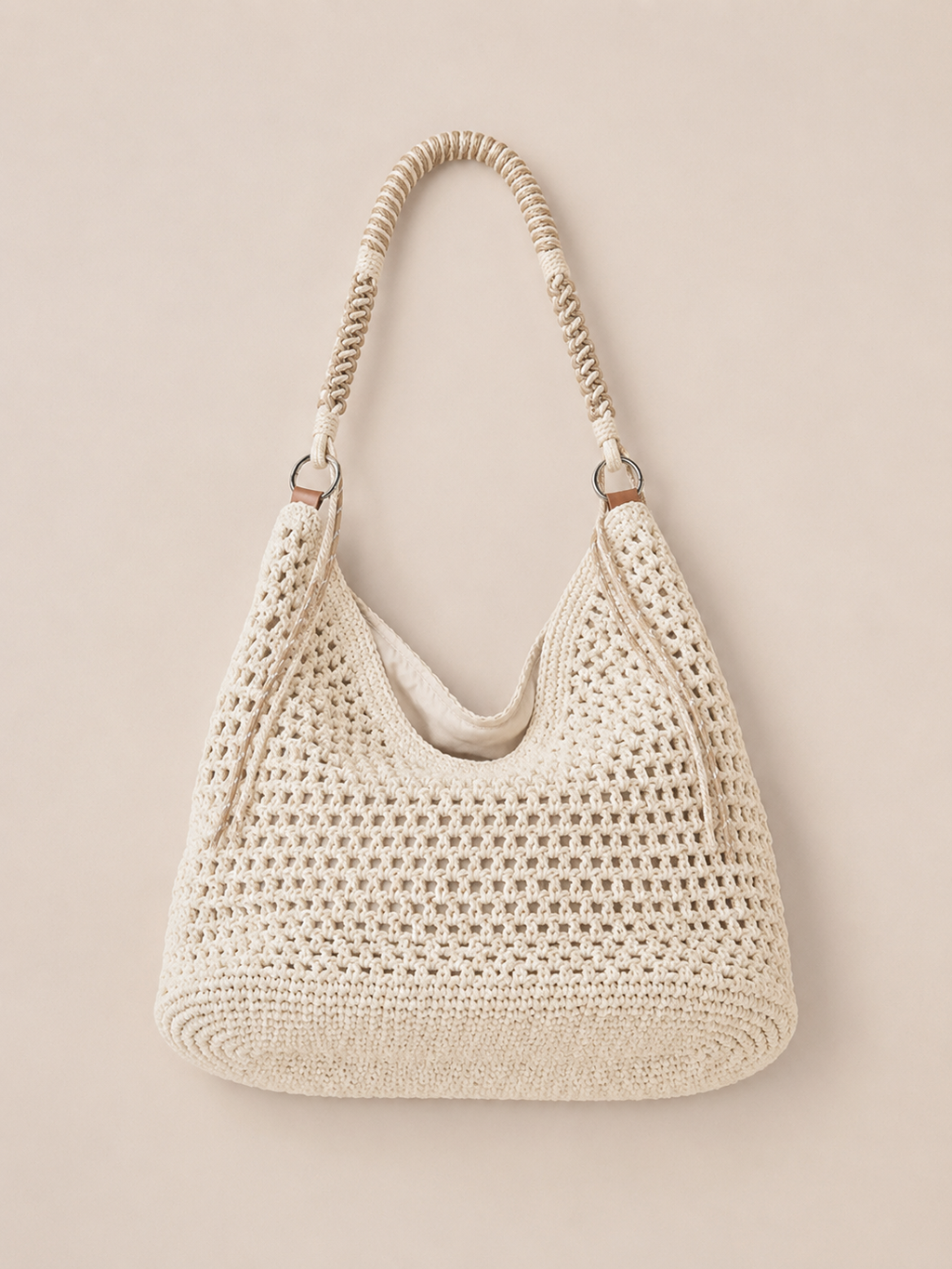 Minimalist Braided Strap Underarm Tote Bag