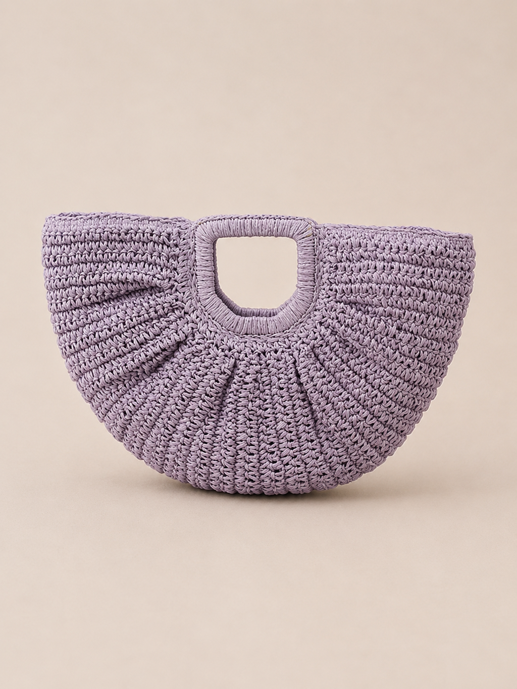 Breezy Fan-Shaped Resort Handbag