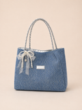 Chic Braided Strap Slouchy Shoulder Bag