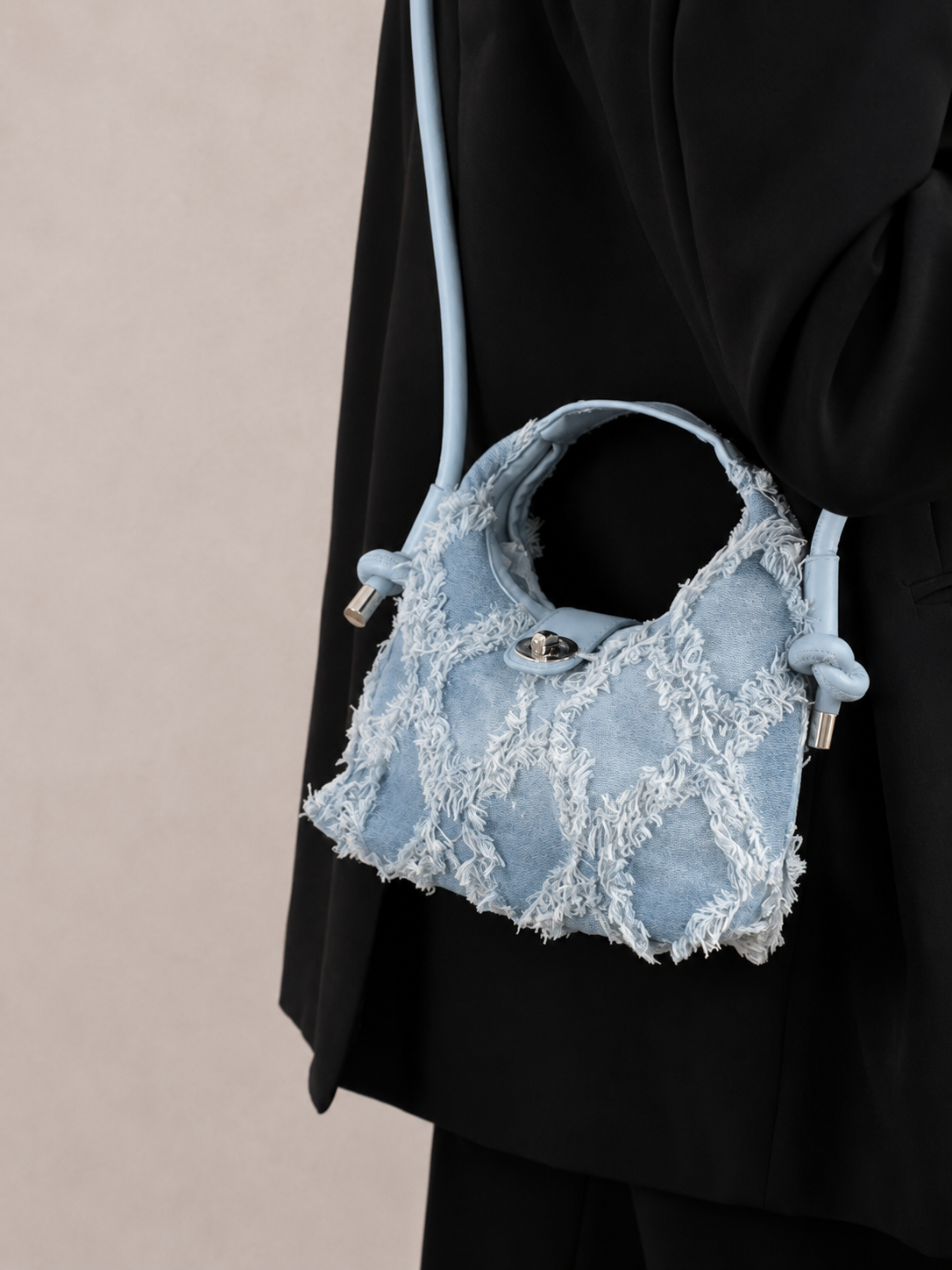 Vintage Frayed Mini Crossbody Bag