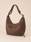 Vintage Textured Slouchy Shoulder Bag
