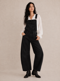 Women's Casual Denim Overalls with Utility Pockets